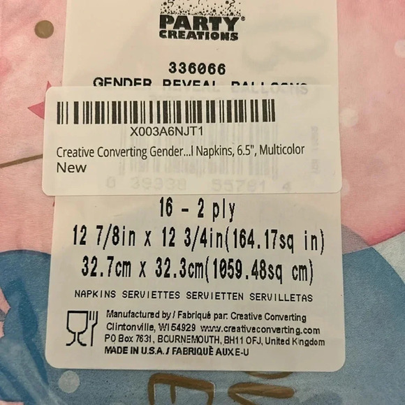 Bundle of Gender Reveal Party Napkins | Gender Reveal | Baby Shower | Baby - Picture 5 of 9